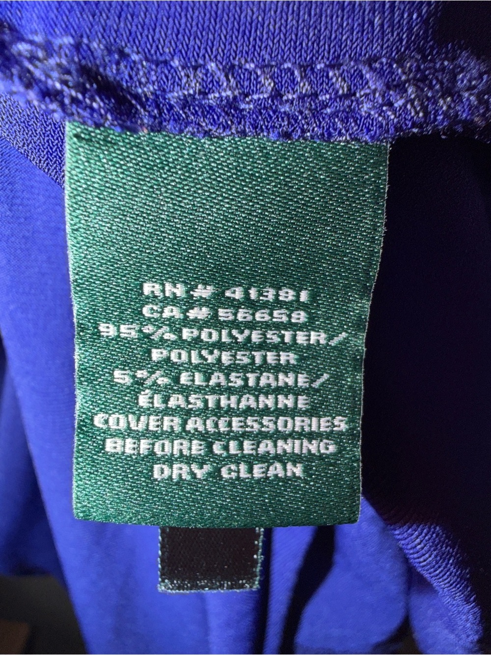 Lauren Ralph Lauren Royal Blue Draped Embellished Evening Gown Size 4 - Picture 8 of 10